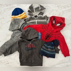 Toddler Sweatshirt Zip Up Hoodie Bundle